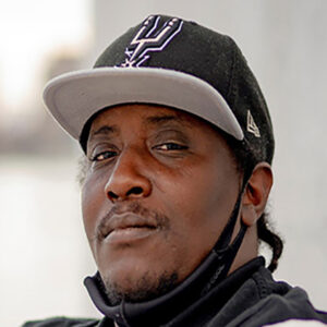 Vincent Pierce square left Man wearing black baseball hat